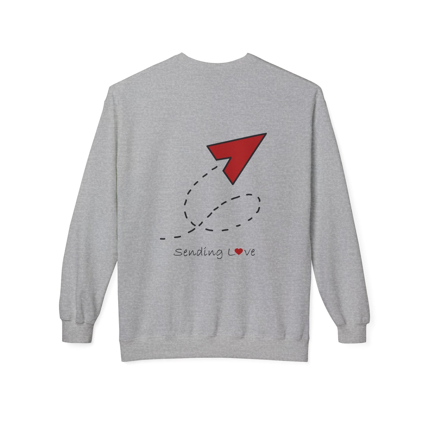 Sending Love | Unisex Midweight Softstyle Fleece Crewneck Sweatshirt