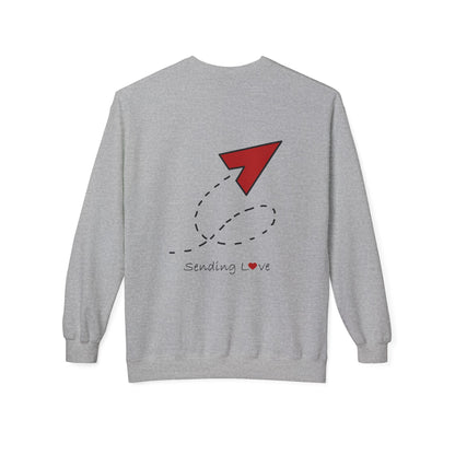 Sending Love | Unisex Midweight Softstyle Fleece Crewneck Sweatshirt