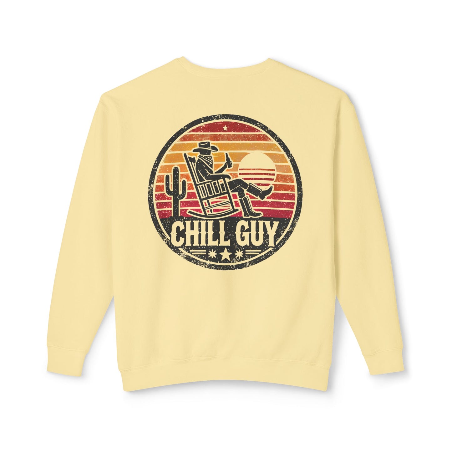 Chill Cowboy | Unisex Lightweight Crewneck Sweatshirt