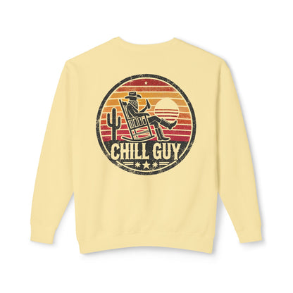 Chill Cowboy | Unisex Lightweight Crewneck Sweatshirt