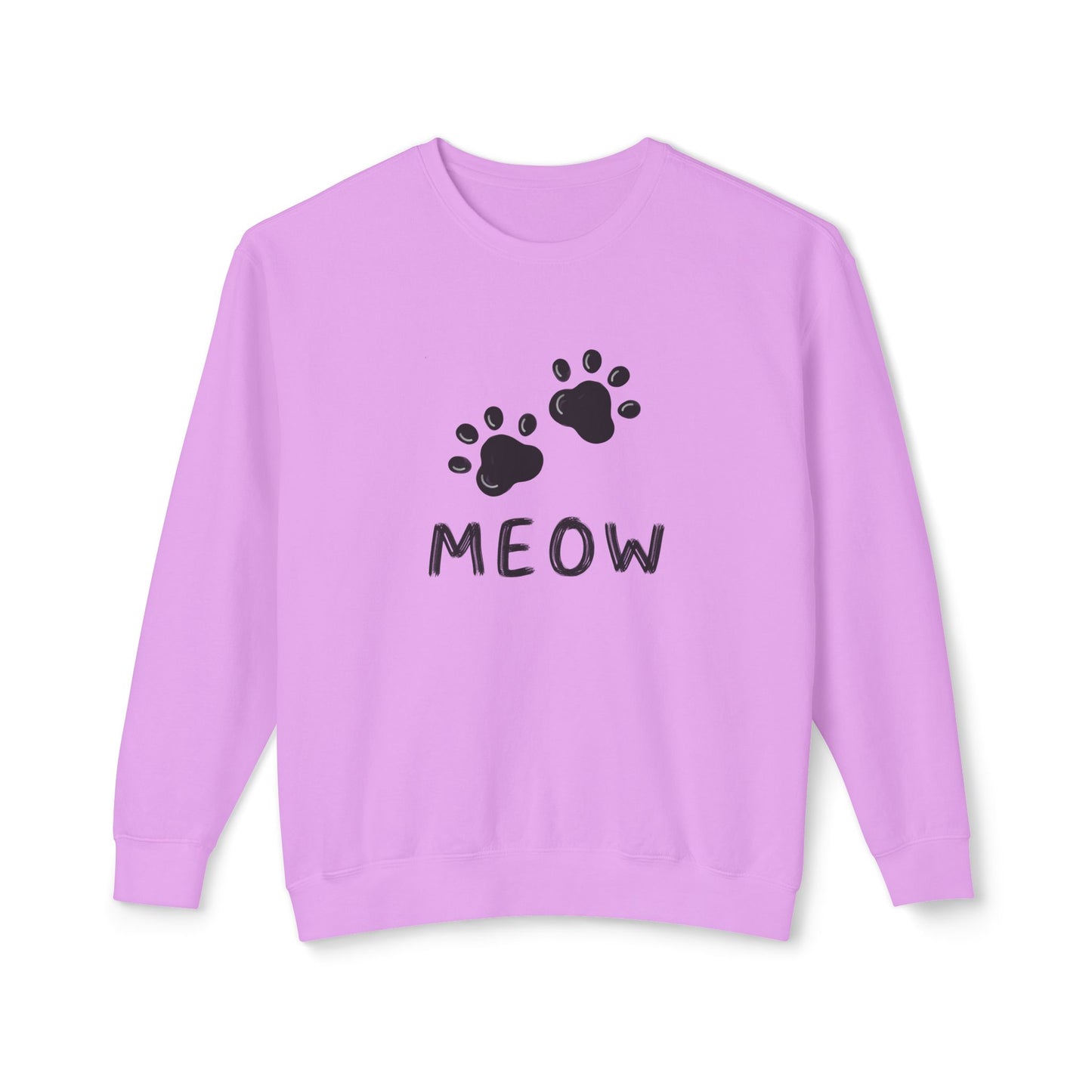 MEOW_Unisex Lightweight Crewneck Sweatshirt