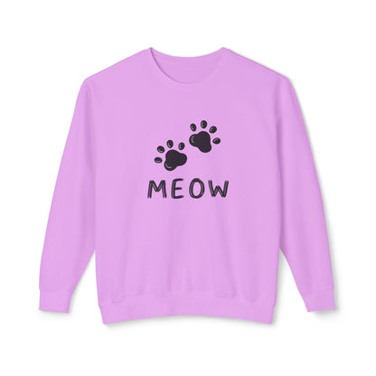 MEOW_Unisex Lightweight Crewneck Sweatshirt