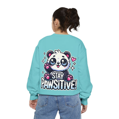 Pawsitive | Unisex Garment-Dyed Sweatshirt