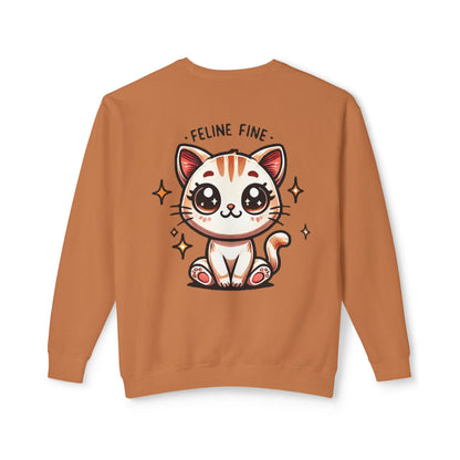 Feline Fine | Unisex Lightweight Crewneck Sweatshirt