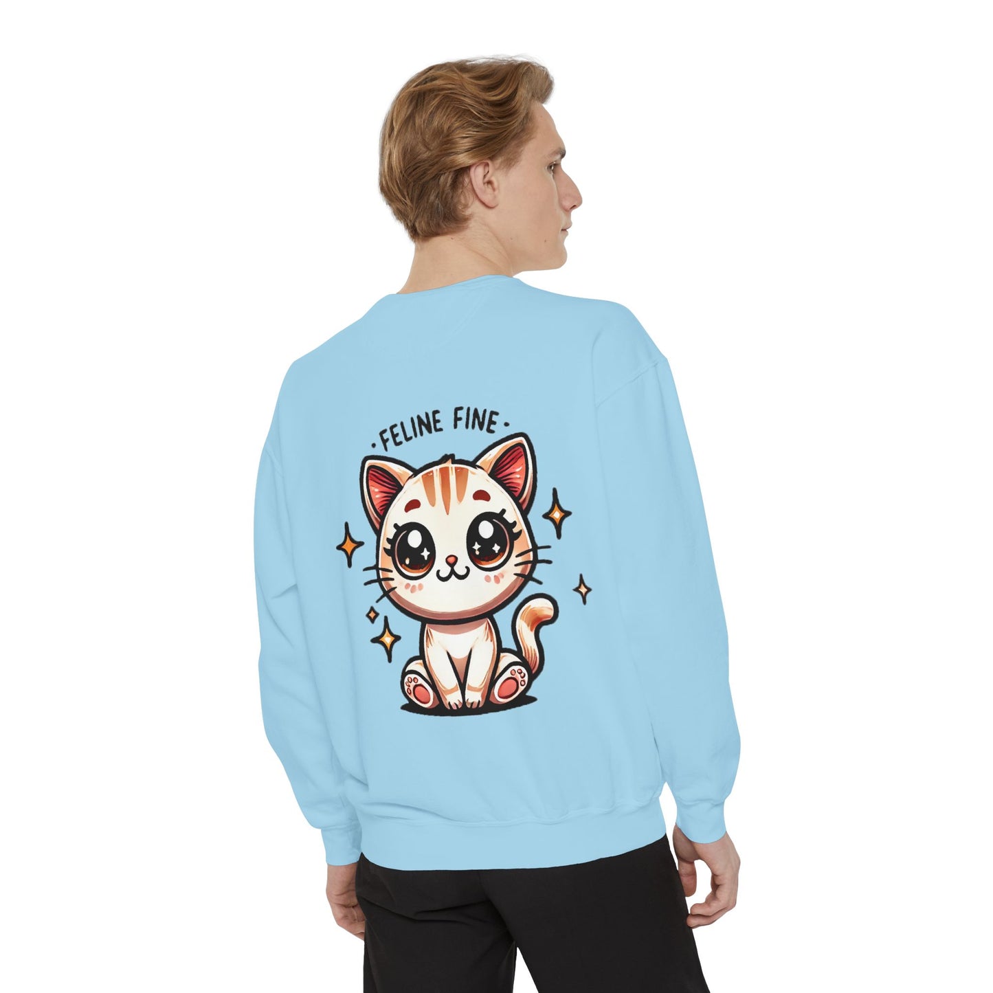 Feline Fine | Unisex Garment-Dyed Sweatshirt
