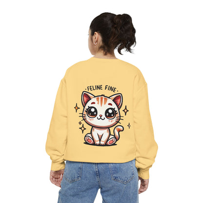 Feline Fine | Unisex Garment-Dyed Sweatshirt