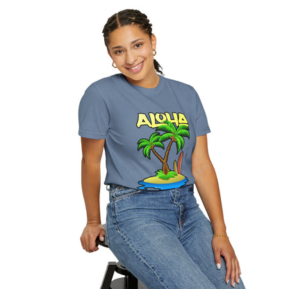 ALOHA | Unisex Garment-Dyed T-shirt