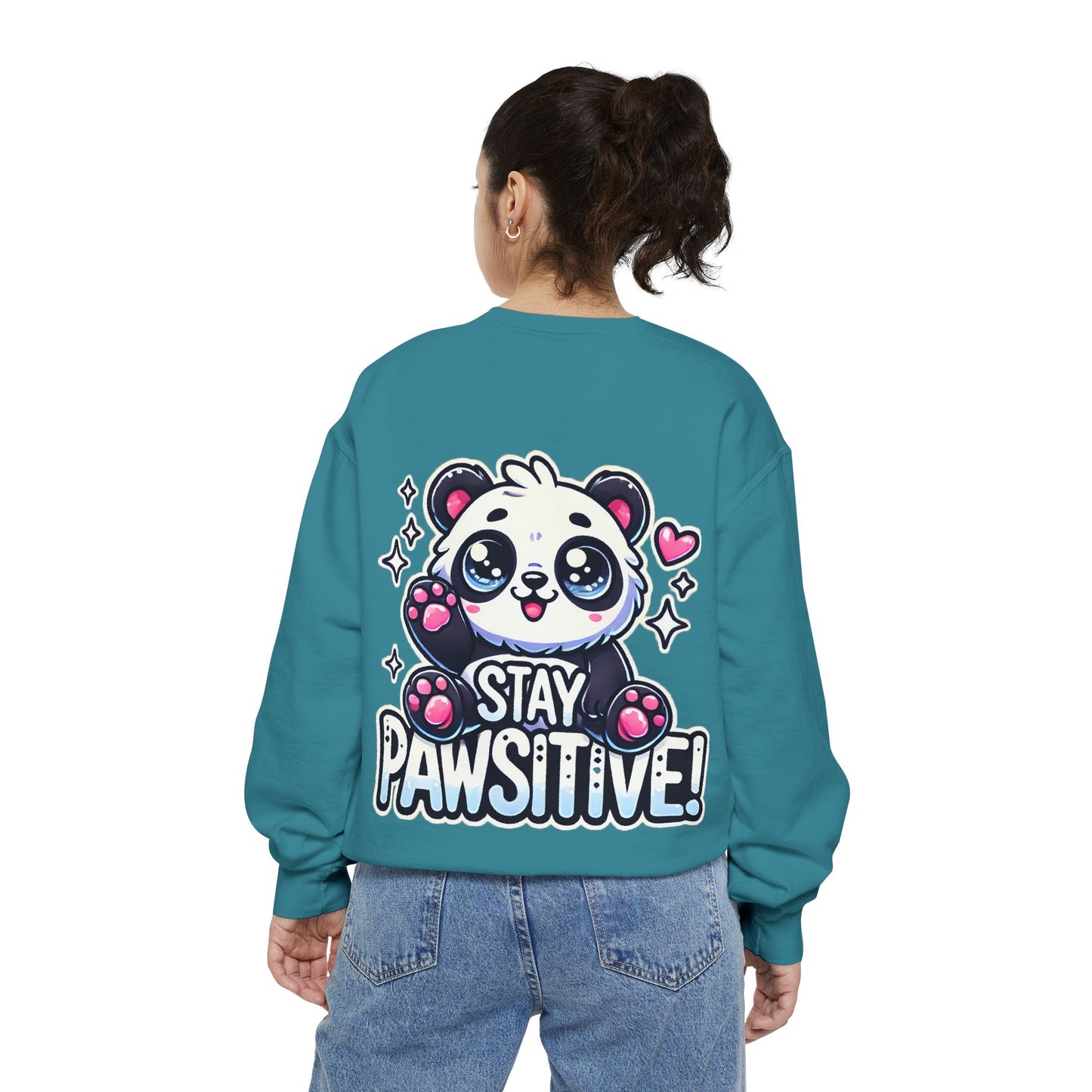 Pawsitive | Unisex Garment-Dyed Sweatshirt