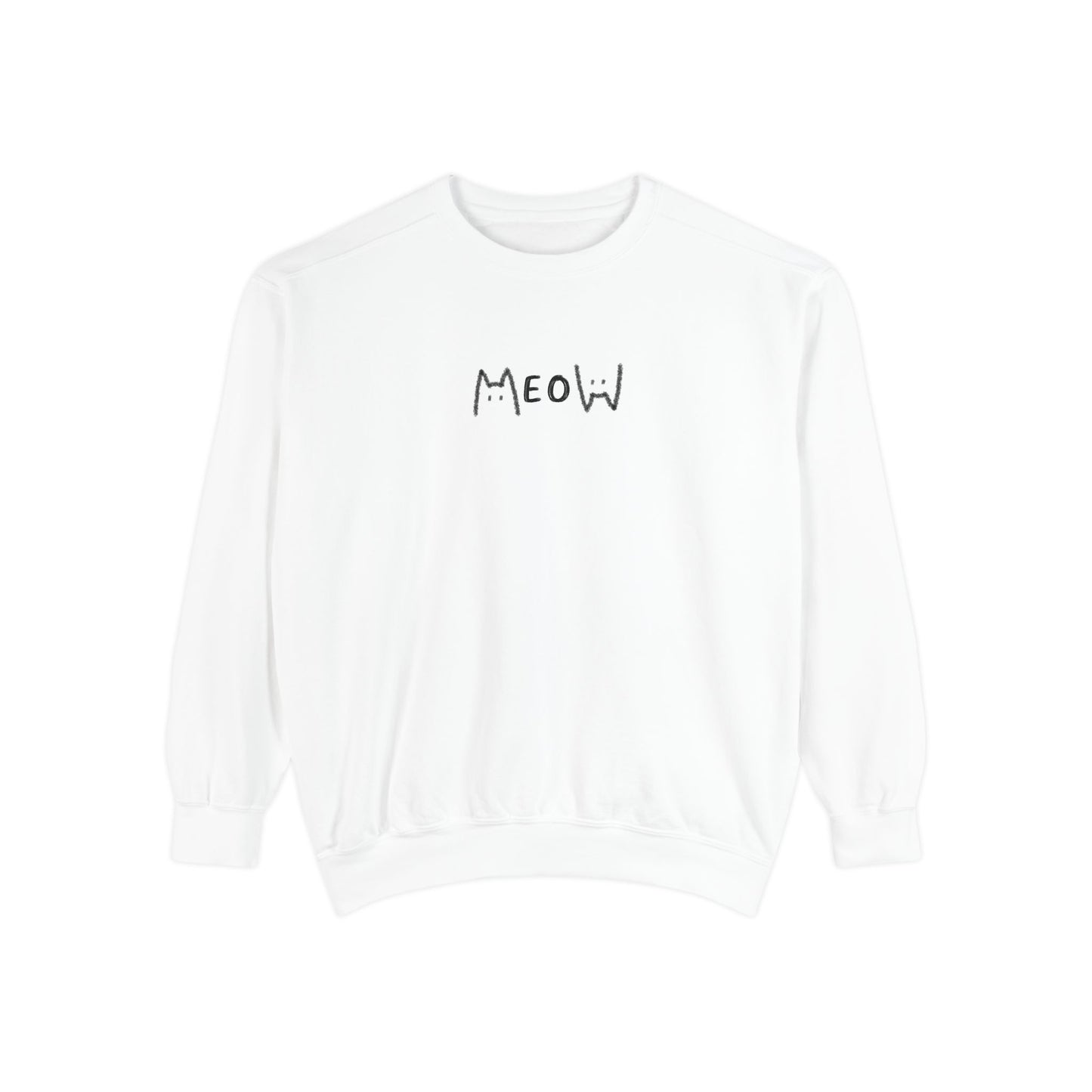 Meow_Unisex Garment-Dyed Sweatshirt