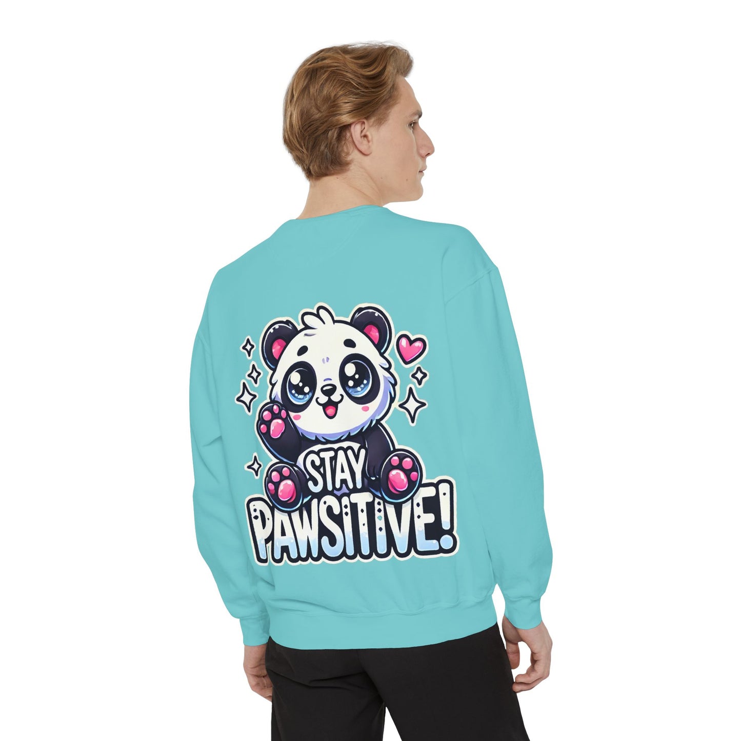 Pawsitive | Unisex Garment-Dyed Sweatshirt