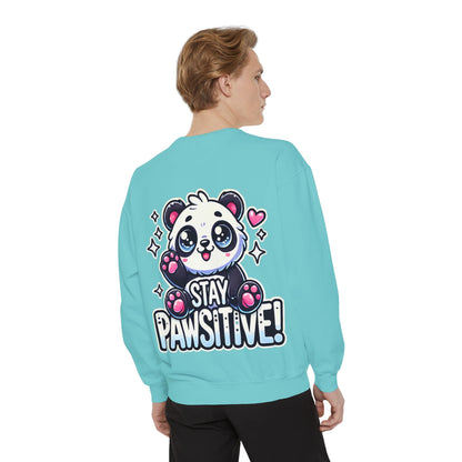 Pawsitive | Unisex Garment-Dyed Sweatshirt