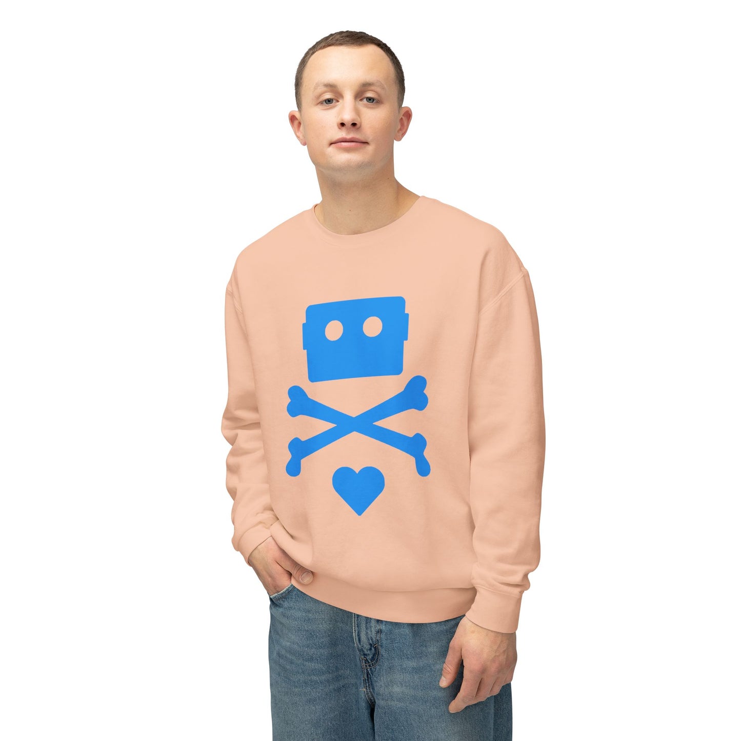 Zima Blue | Unisex Lightweight Crewneck Sweatshirt
