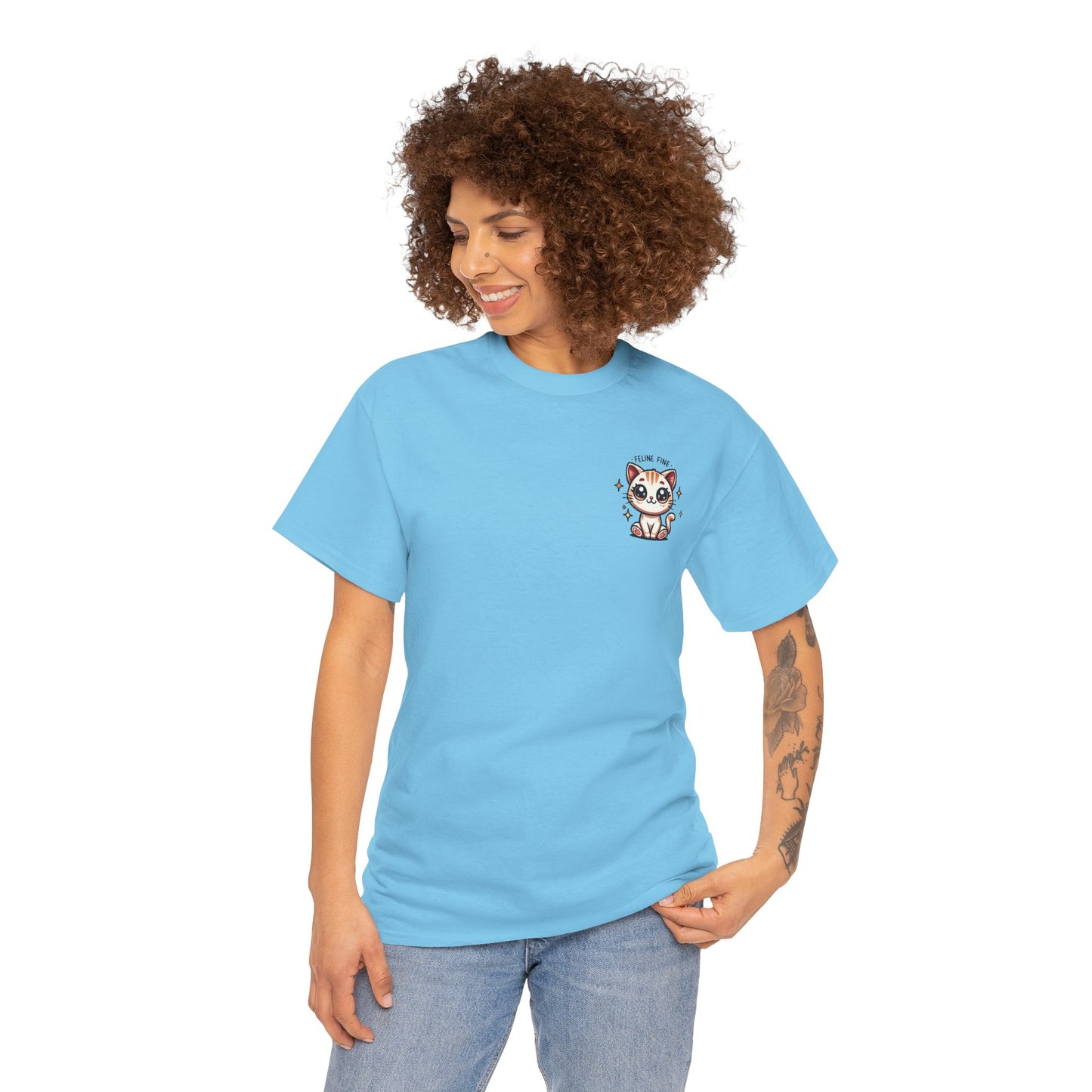 Feline Fine | Unisex Heavy Cotton Tee