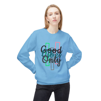 Good Vibes Only | Unisex Midweight Softstyle Fleece Crewneck Sweatshirt