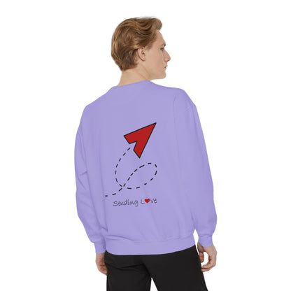 Sending Love | Unisex Garment-Dyed Sweatshirt