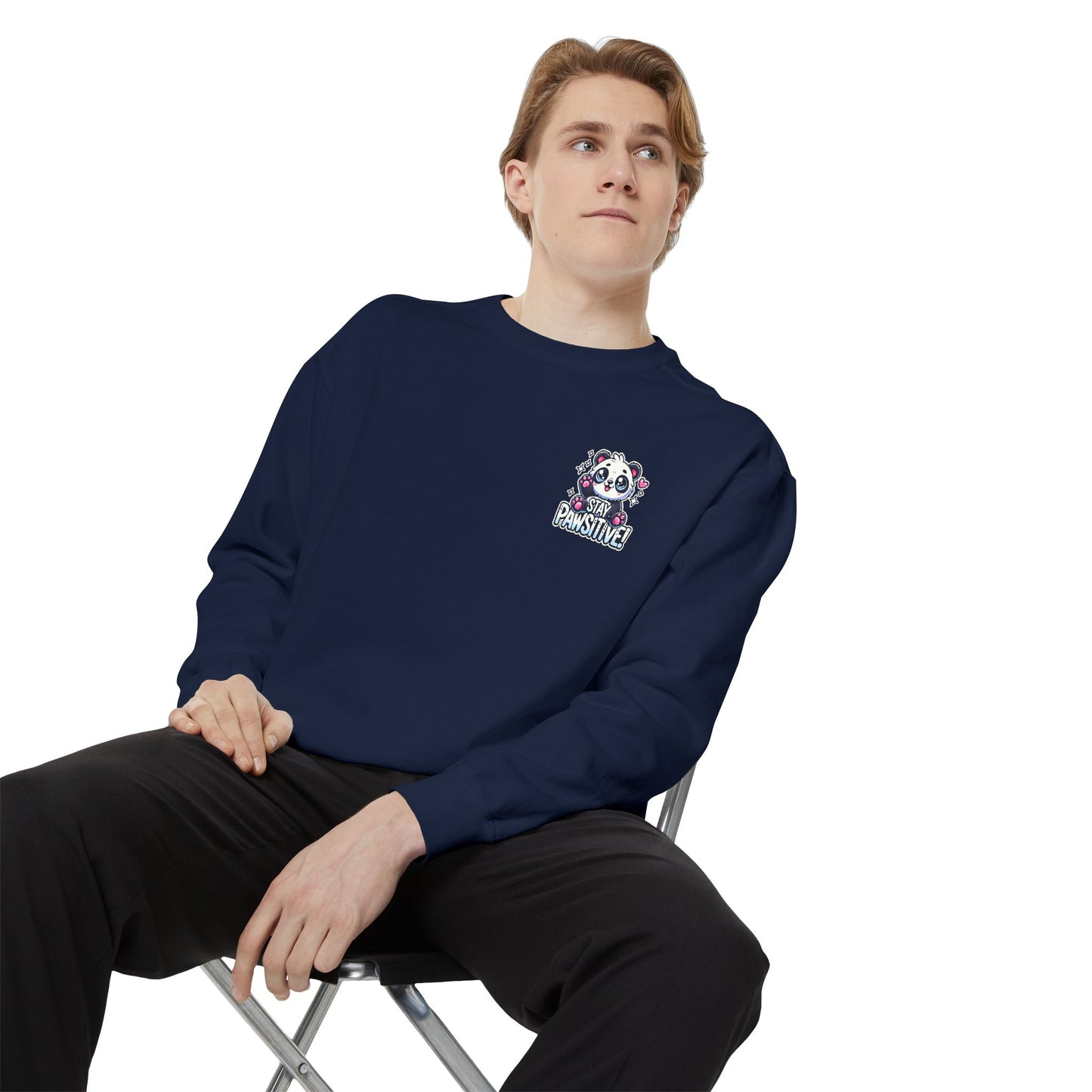 Pawsitive | Unisex Garment-Dyed Sweatshirt