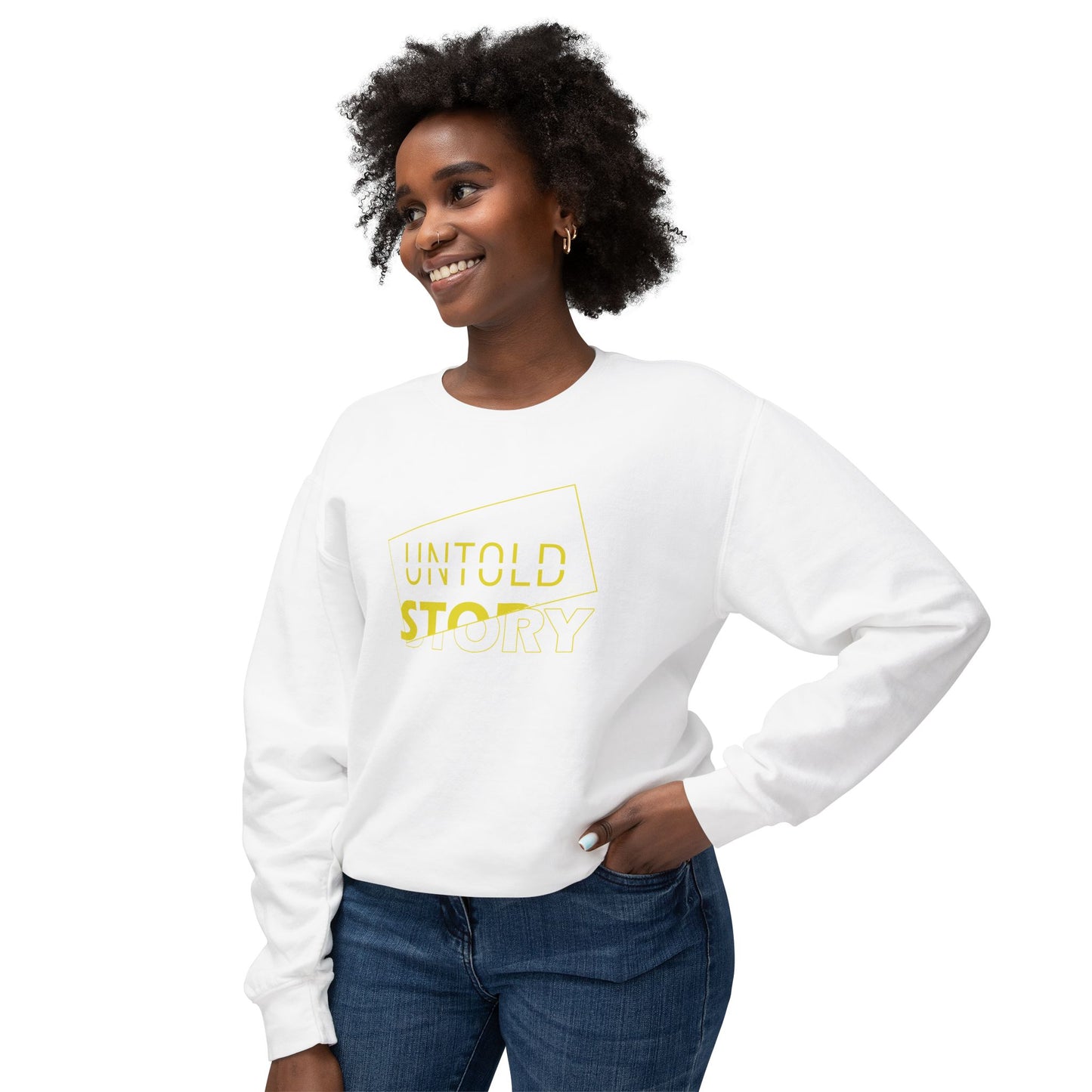 Untold Story_Unisex Lightweight Crewneck Sweatshirt