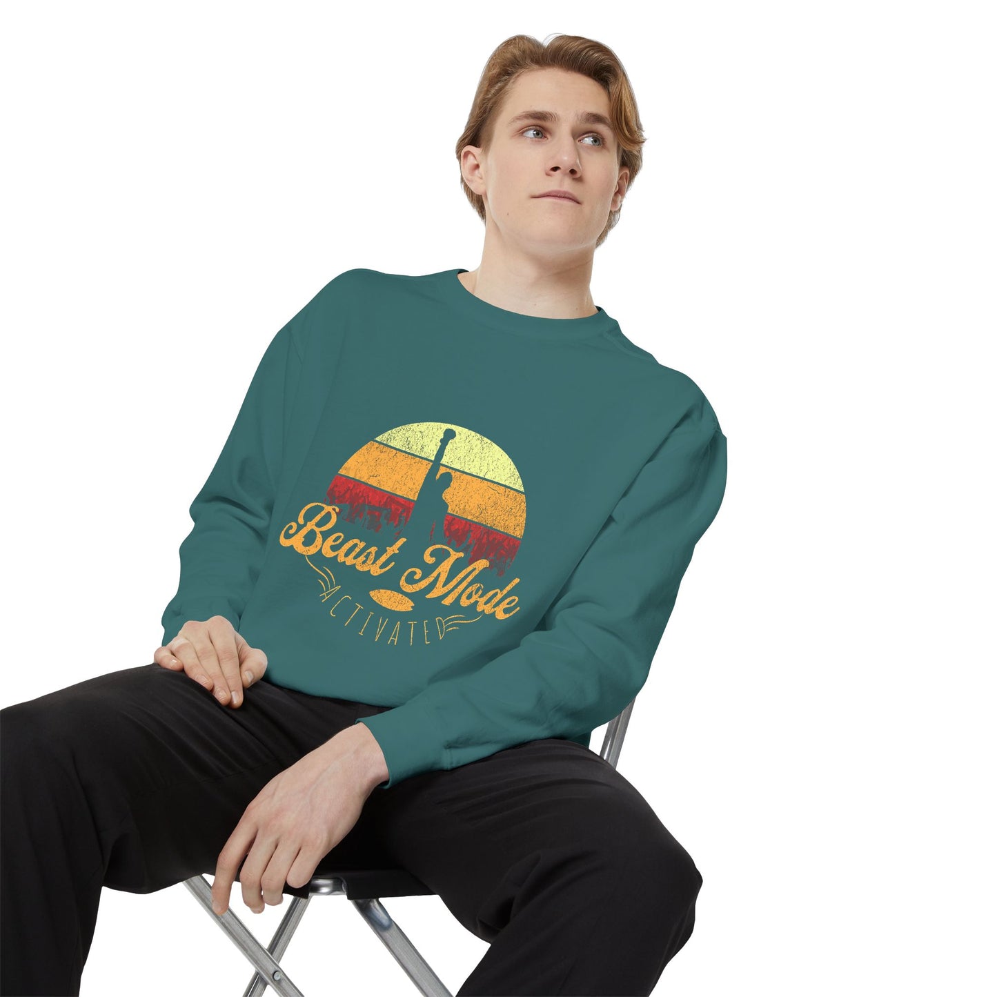 Beast Mode Activated | Unisex Garment-Dyed Sweatshirt