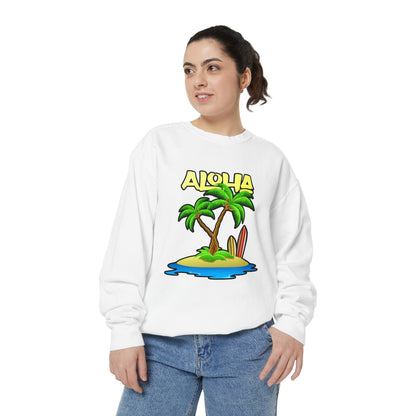 ALOHA | Unisex Garment-Dyed Sweatshirt