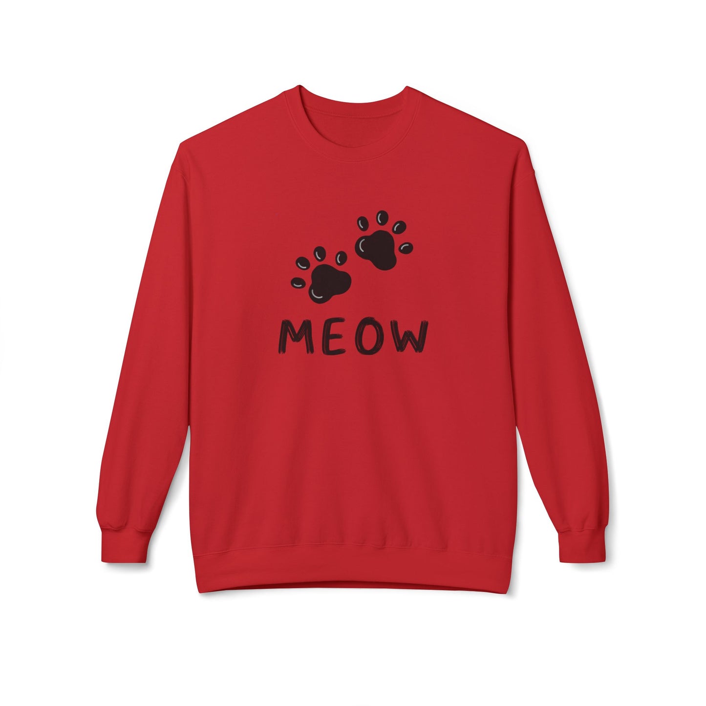 MEOW_Unisex Midweight Softstyle Fleece Crewneck Sweatshirt