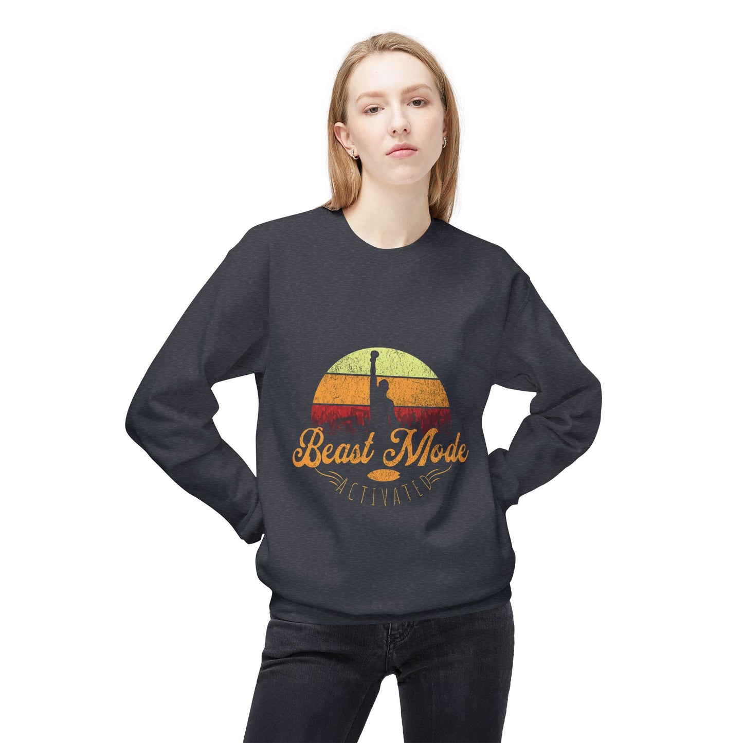Beast Mode Activated | Unisex Midweight Softstyle Fleece Crewneck Sweatshirt