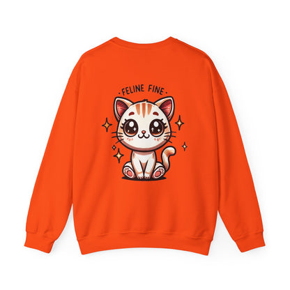 Feline Fine | Unisex Heavy Blend™ Crewneck Sweatshirt