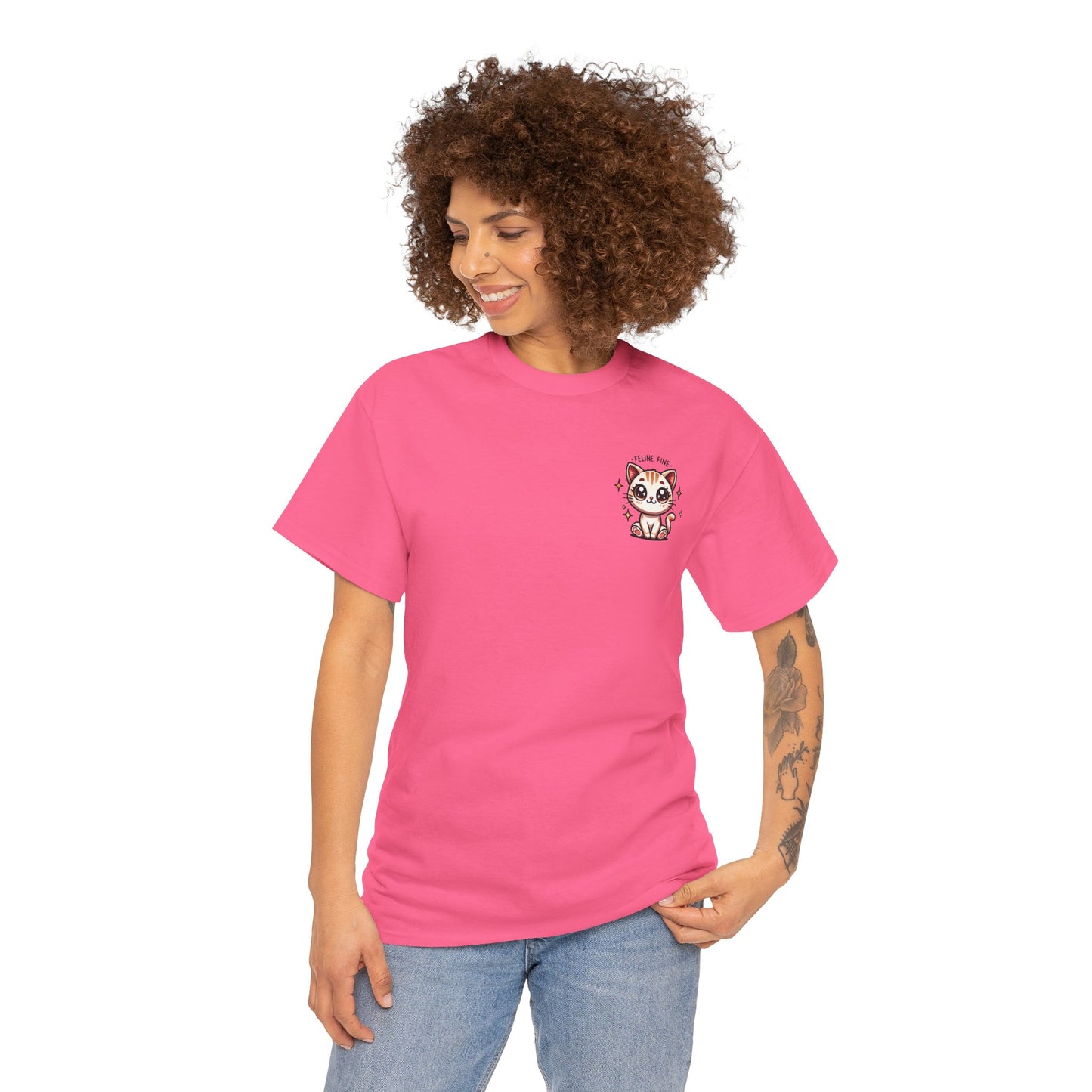 Feline Fine | Unisex Heavy Cotton Tee