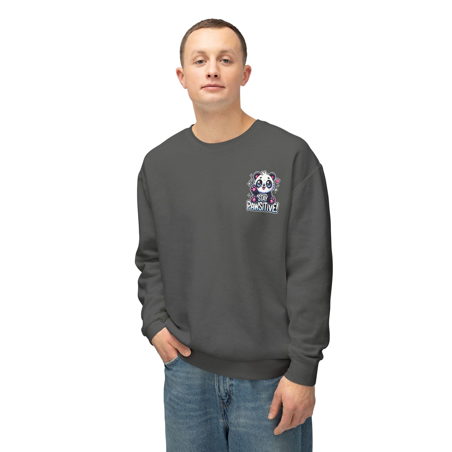 Pawsitive | Unisex Lightweight Crewneck Sweatshirt