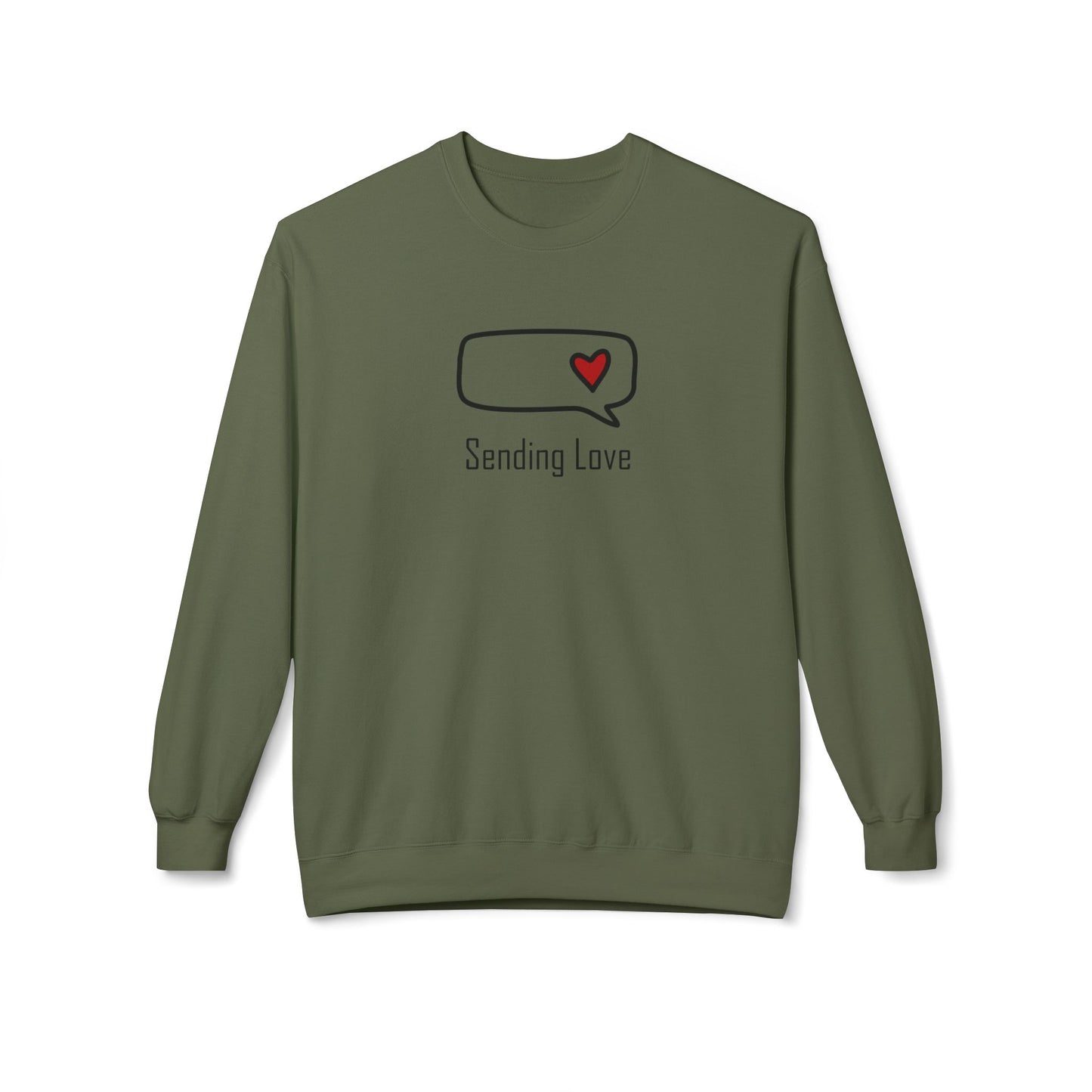 Sending Love_Unisex Midweight Softstyle Fleece Crewneck Sweatshirt