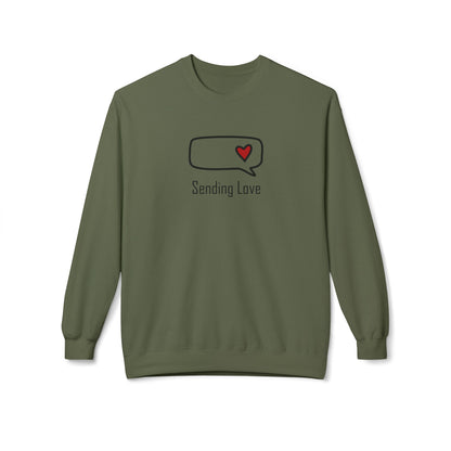 Sending Love_Unisex Midweight Softstyle Fleece Crewneck Sweatshirt