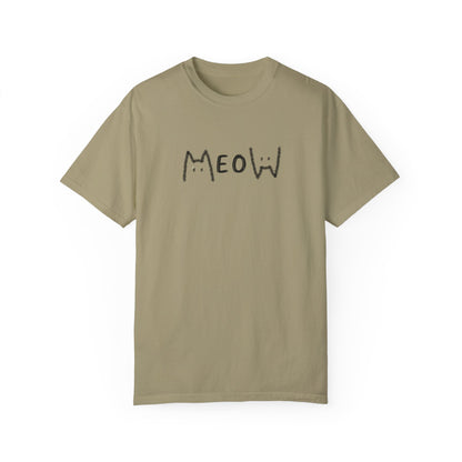 Meow_Unisex Garment-Dyed T-shirt