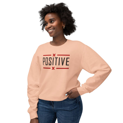 Positive_Unisex Lightweight Crewneck Sweatshirt