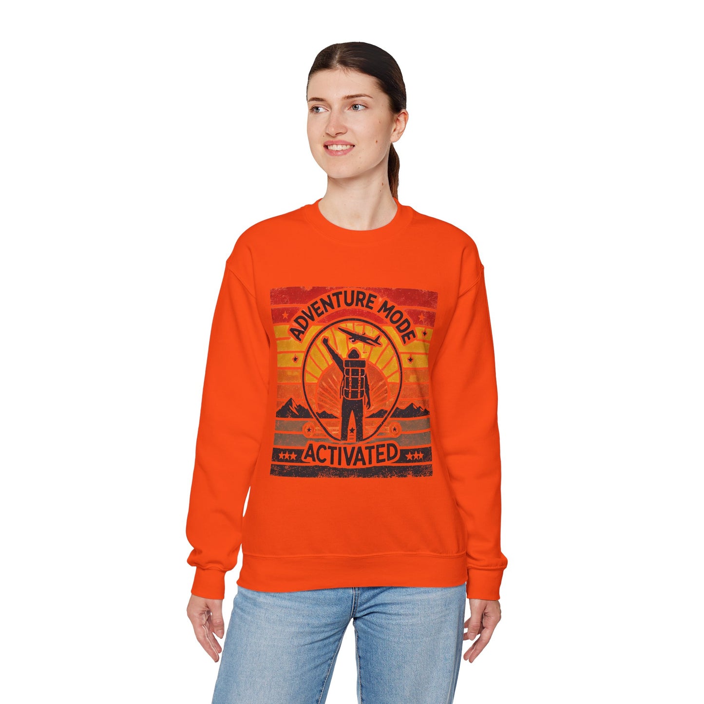 Adventure Mode Activated | Unisex Heavy Blend™ Crewneck Sweatshirt