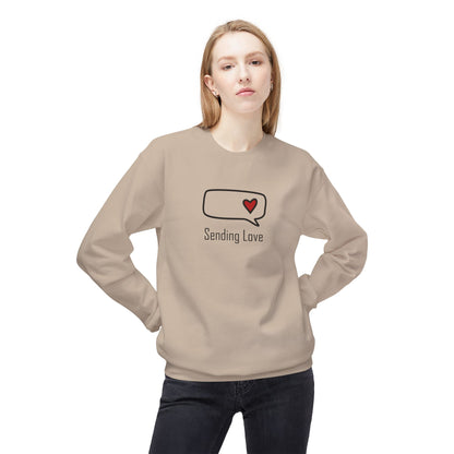 Sending Love_Unisex Midweight Softstyle Fleece Crewneck Sweatshirt