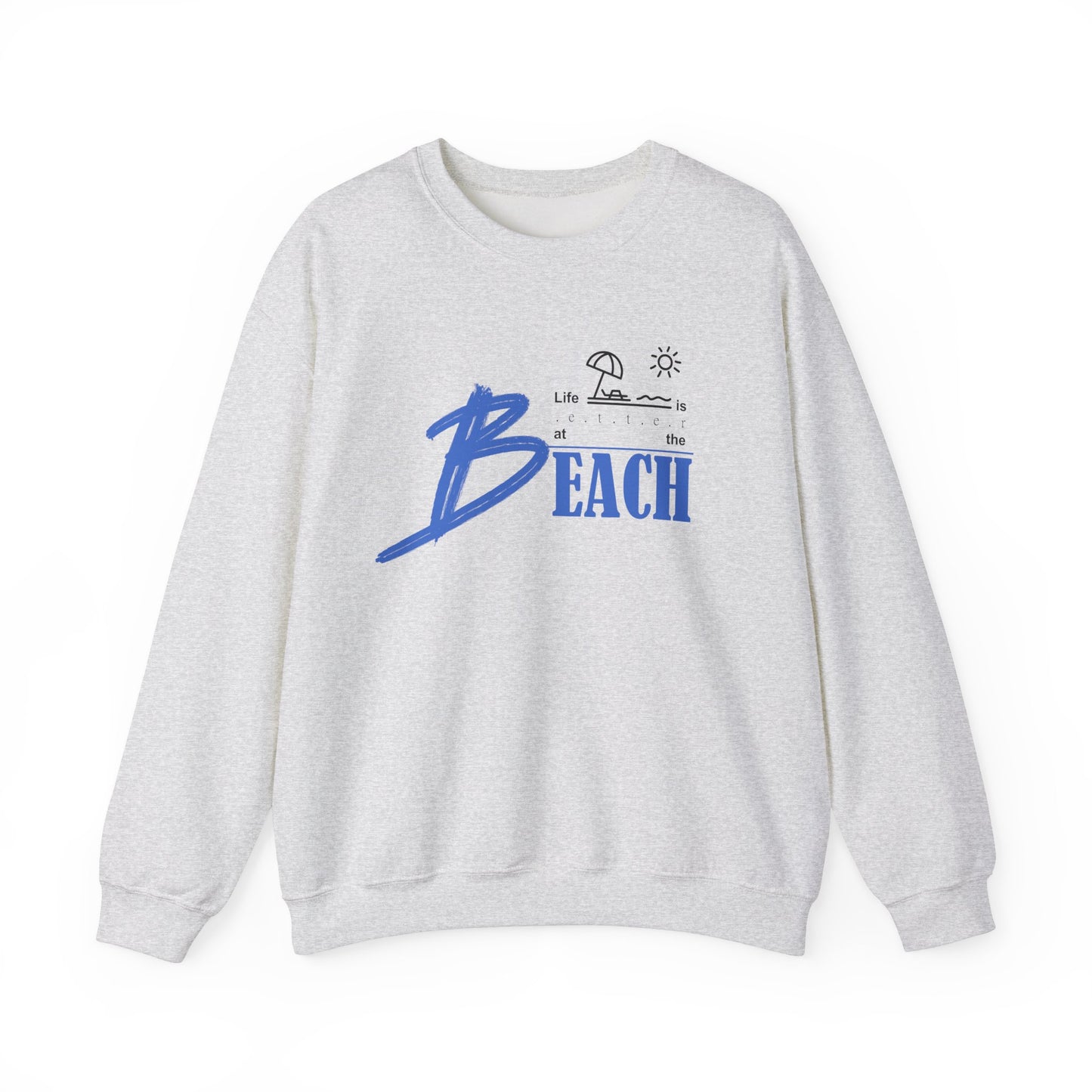 Life is Better at the Beach | Unisex Heavy Blend™ Crewneck Sweatshirt