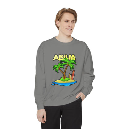 ALOHA | Unisex Garment-Dyed Sweatshirt