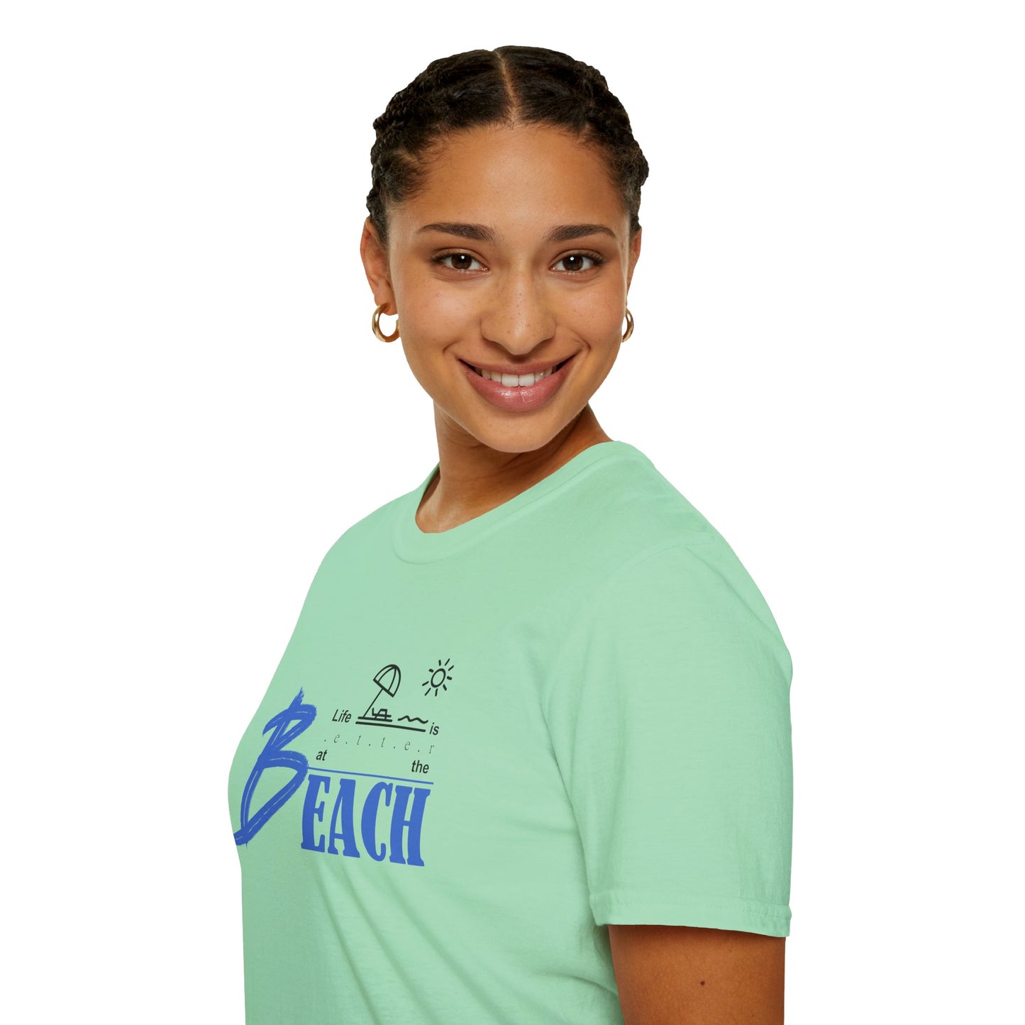 Life is Better at the Beach | Unisex Softstyle T-Shirt