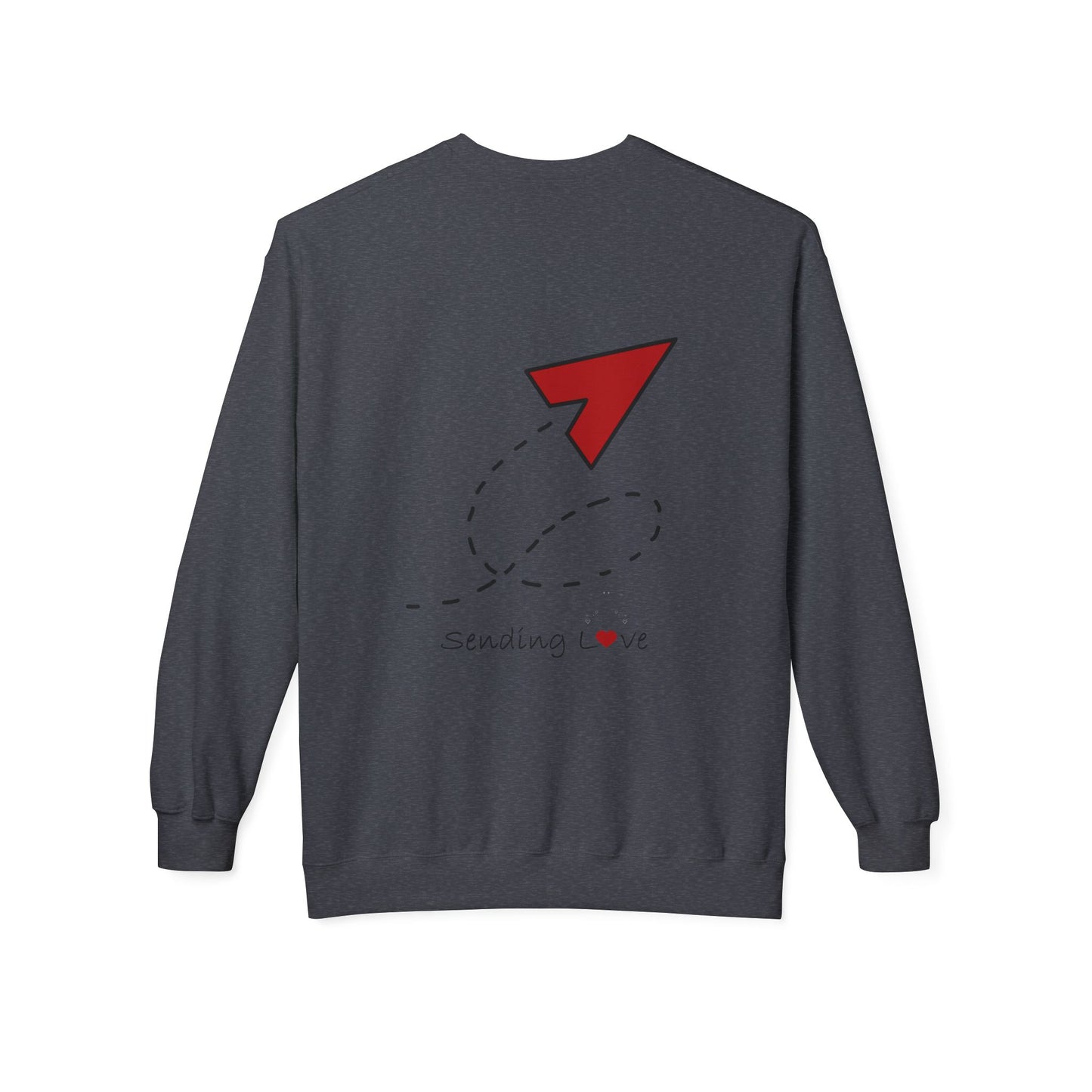 Sending Love | Unisex Midweight Softstyle Fleece Crewneck Sweatshirt