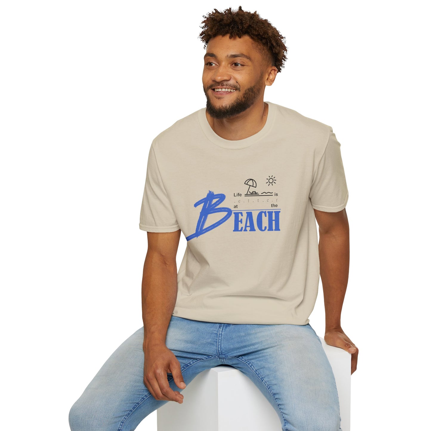 Life is Better at the Beach | Unisex Softstyle T-Shirt