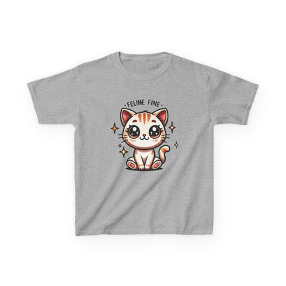 Feline Fine | Kids Heavy Cotton™ Tee