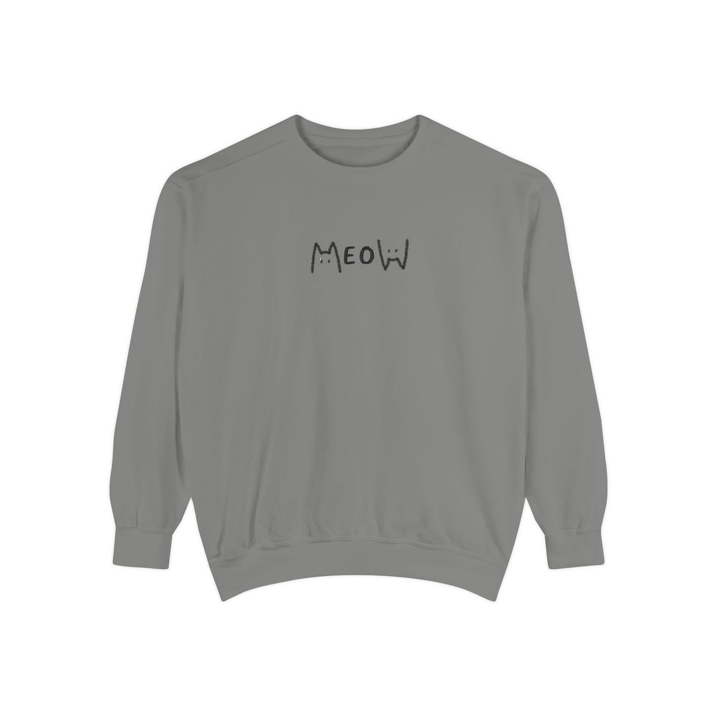 Meow_Unisex Garment-Dyed Sweatshirt
