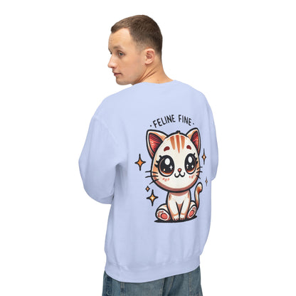 Feline Fine | Unisex Lightweight Crewneck Sweatshirt