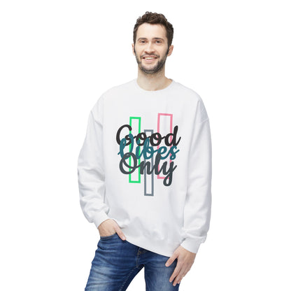 Good Vibes Only | Unisex Midweight Softstyle Fleece Crewneck Sweatshirt