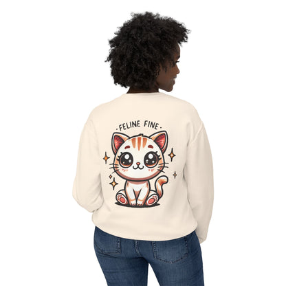 Feline Fine | Unisex Lightweight Crewneck Sweatshirt
