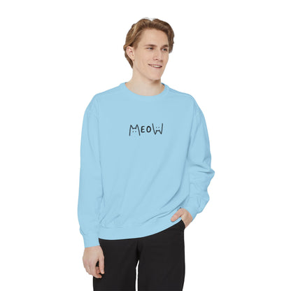 Meow_Unisex Garment-Dyed Sweatshirt