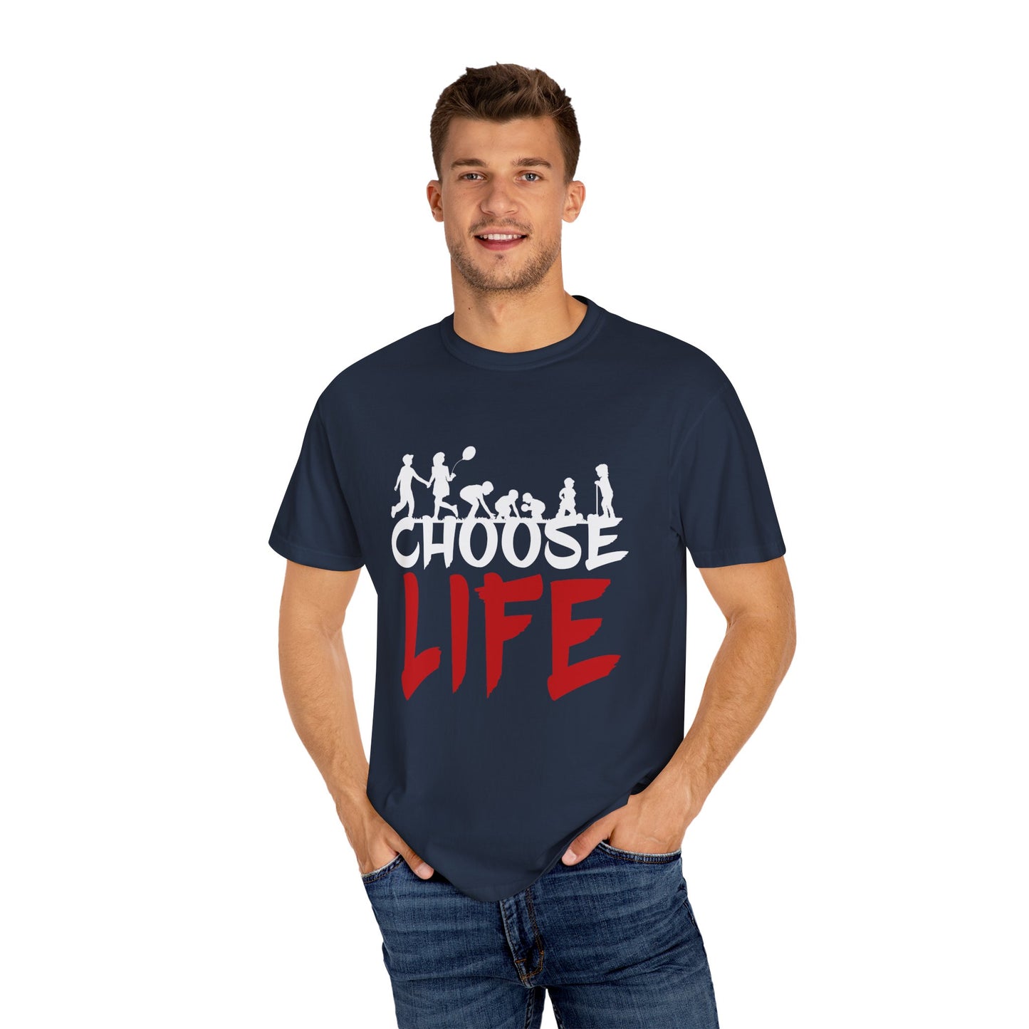Choose Life | Unisex Garment-Dyed T-shirt | Black