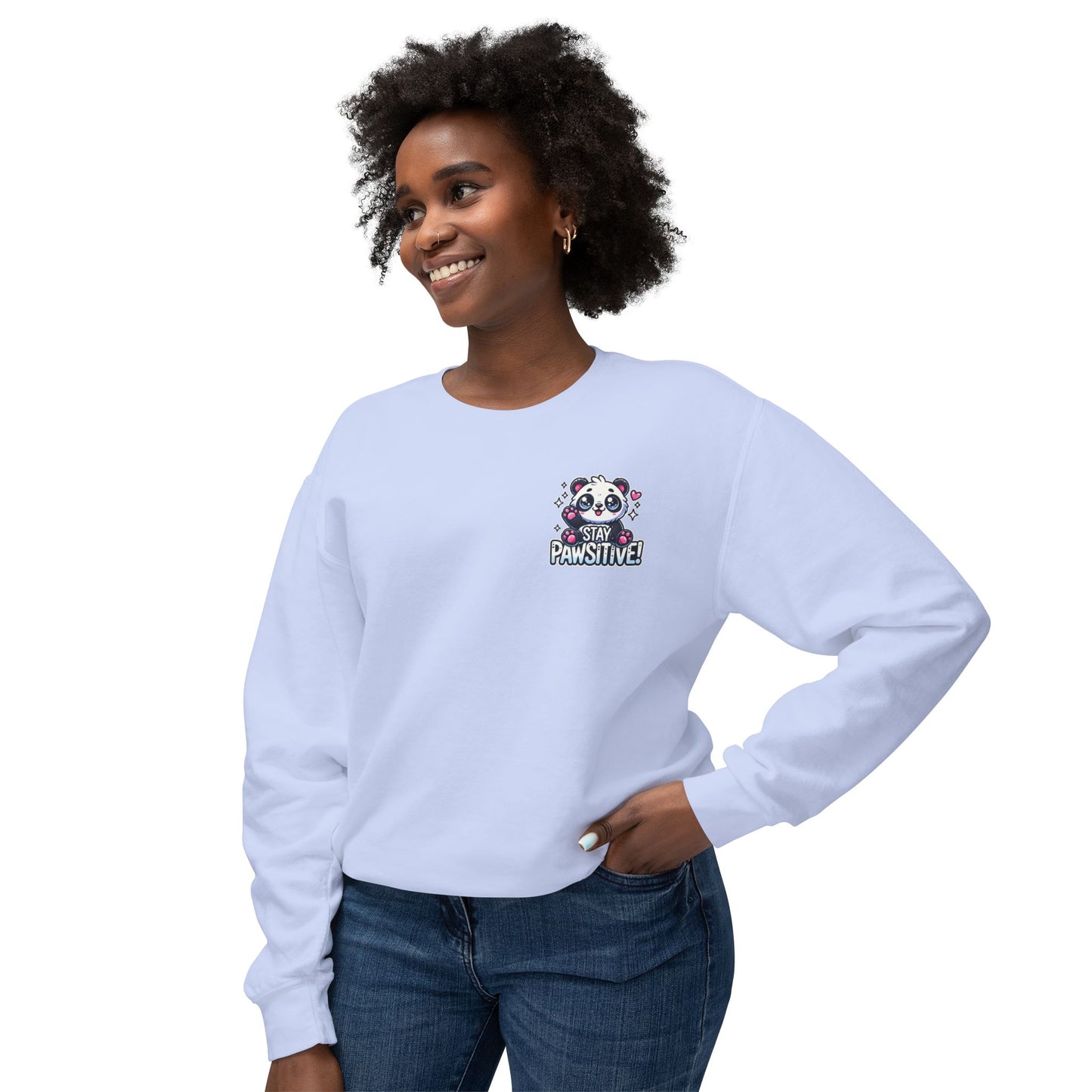 Pawsitive | Unisex Lightweight Crewneck Sweatshirt