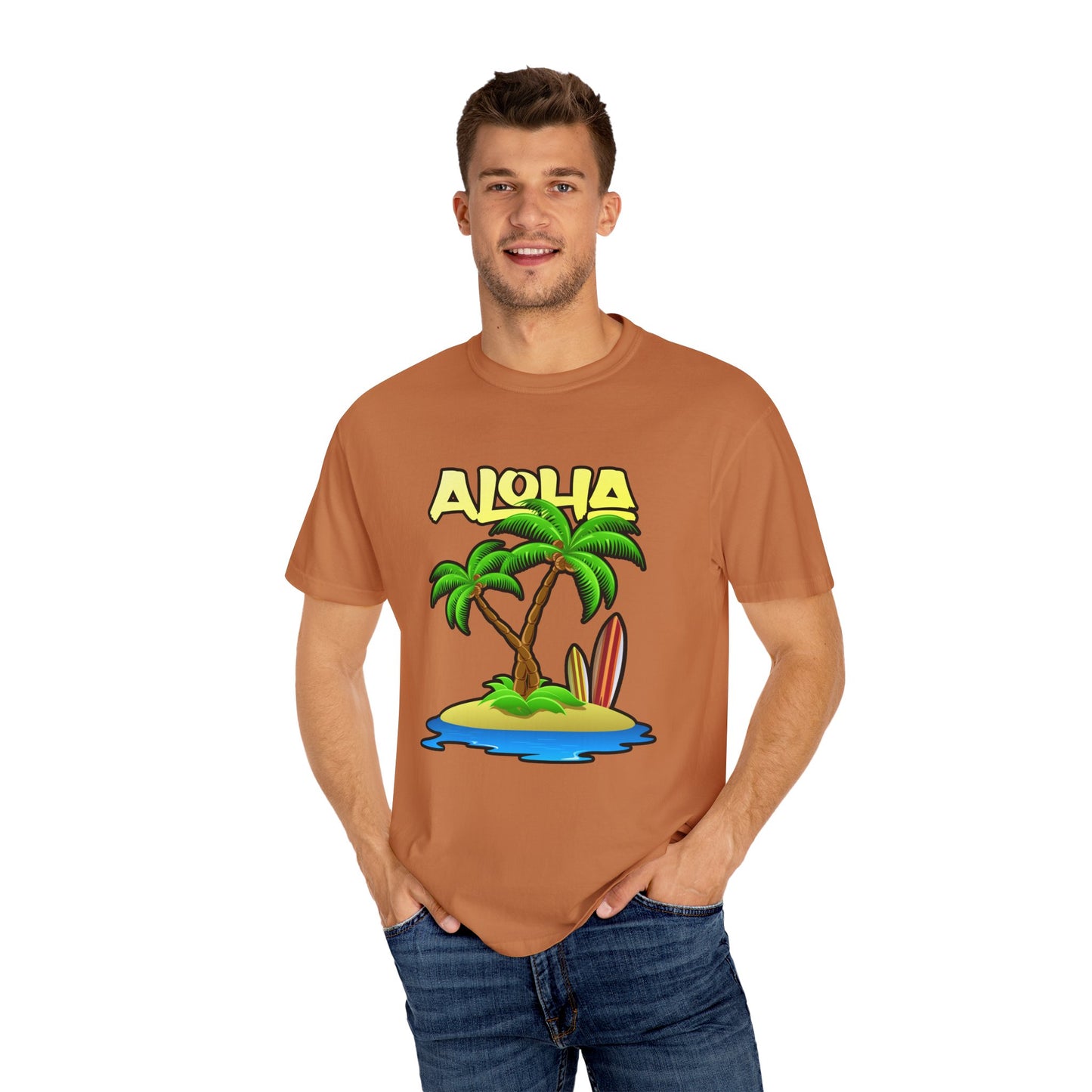 ALOHA | Unisex Garment-Dyed T-shirt