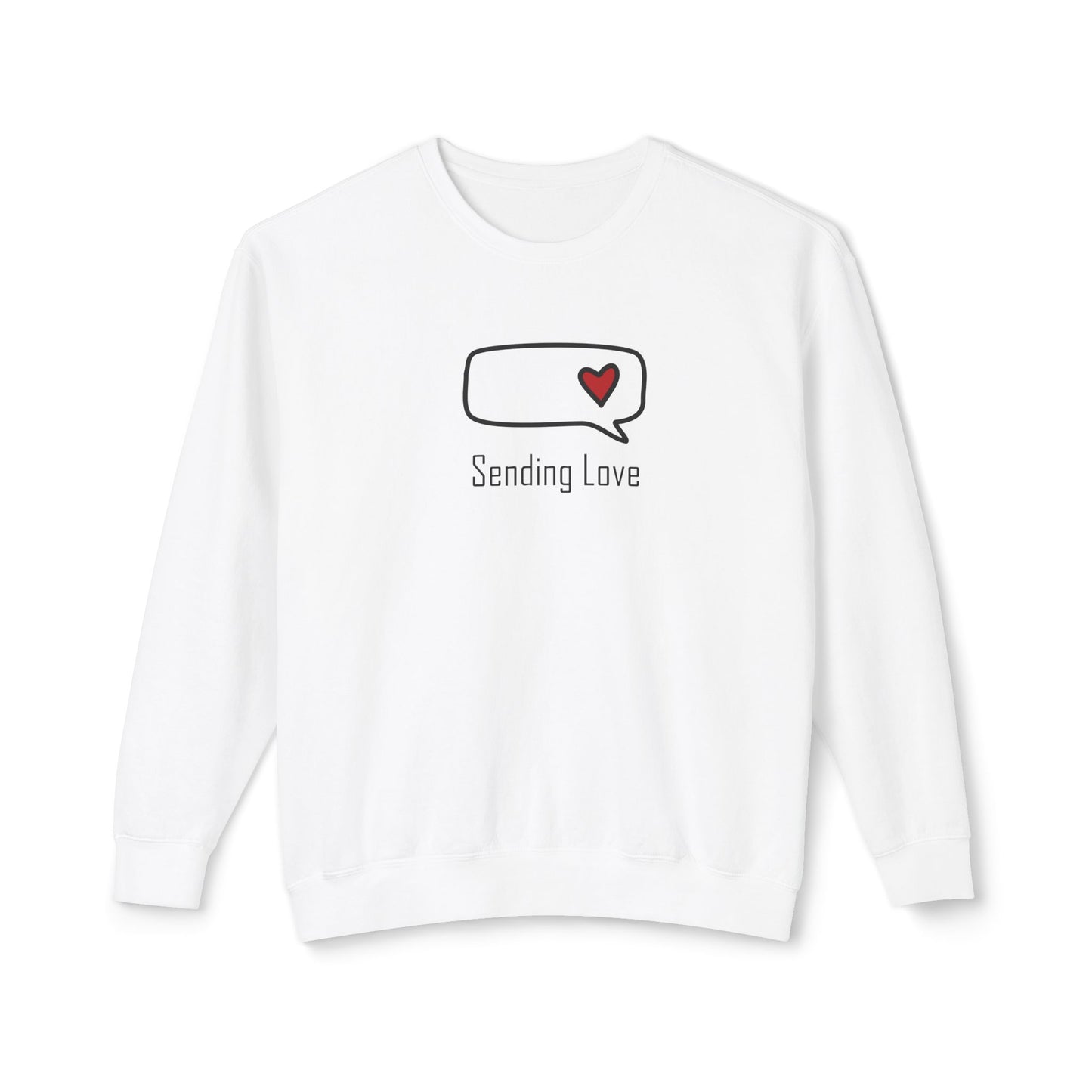 Sending Love_Unisex Lightweight Crewneck Sweatshirt