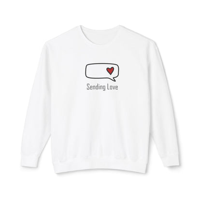 Sending Love_Unisex Lightweight Crewneck Sweatshirt